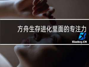 方舟生存进化里面的专注力