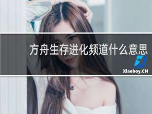 方舟生存进化频道什么意思