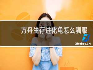 方舟生存进化龟怎么驯服