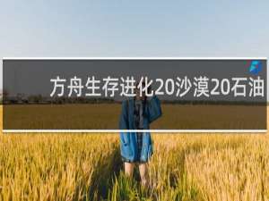 方舟生存进化 沙漠 石油