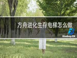 方舟进化生存电梯怎么做