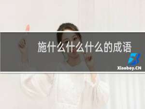 施什么什么什么的成语