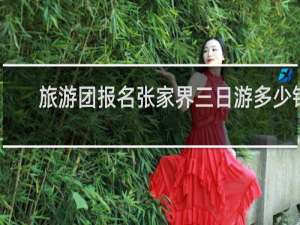 旅游团报名张家界三日游多少钱