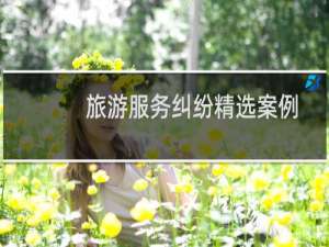 旅游服务纠纷精选案例分析(关于旅游服务纠纷精选案例分析的简介)