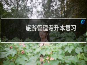 旅游管理专升本复习