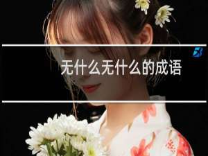 无什么无什么的成语