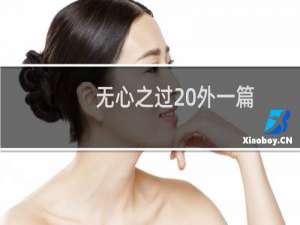 无心之过 外一篇(关于无心之过 外一篇的简介)