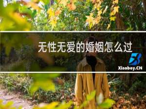 无性无爱的婚姻怎么过