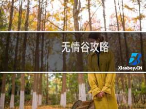 无情谷攻略