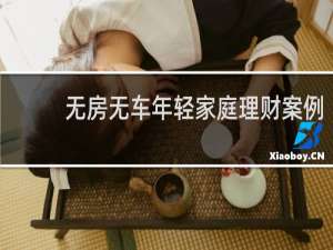 无房无车年轻家庭理财案例
