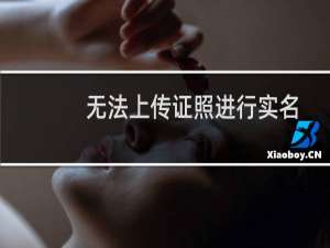 无法上传证照进行实名认证