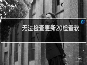 无法检查更新 检查软件更新时出错 解决办法