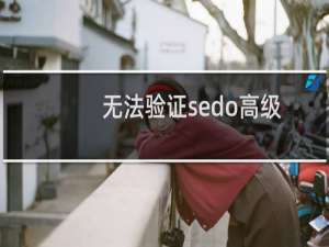 无法验证sedo高级推广