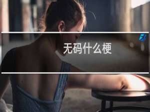 无码什么梗