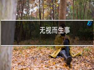 无视而生事(关于无视而生事的简介)