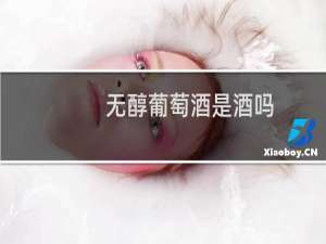 无醇葡萄酒是酒吗