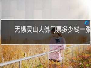 无锡灵山大佛门票多少钱一张