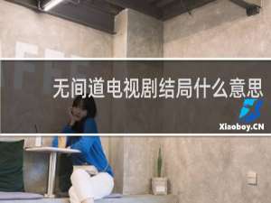 无间道电视剧结局什么意思