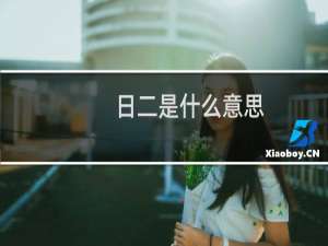 日二是什么意思