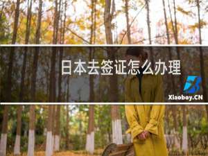 日本去签证怎么办理