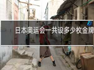 日本奥运会一共设多少枚金牌