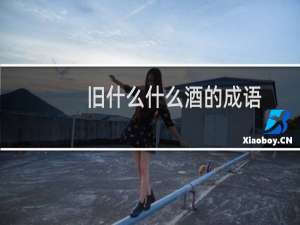 旧什么什么酒的成语