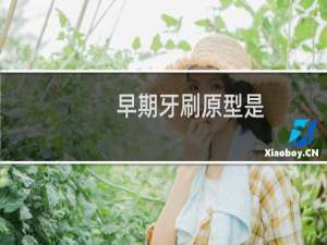 早期牙刷原型是