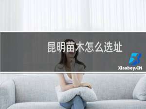 昆明苗木怎么选址