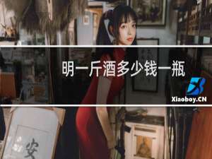 明一斤酒多少钱一瓶