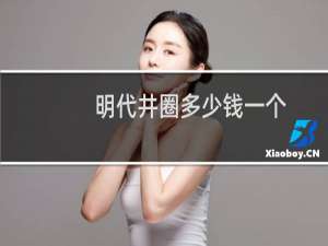 明代井圈多少钱一个
