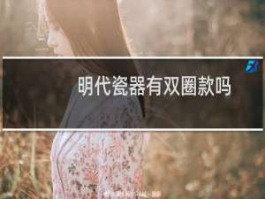 明代瓷器有双圈款吗