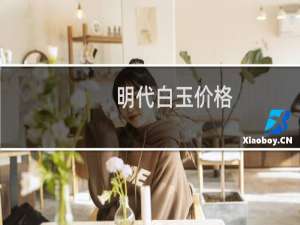明代白玉价格