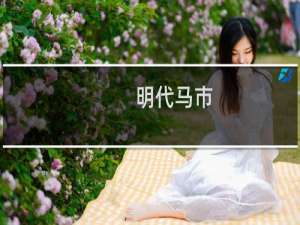 明代马市(关于明代马市的简介)