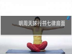 明周天球行书七律扇面(关于明周天球行书七律扇面的简介)