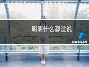 明明什么都没说，又好像什么都说了什么梗