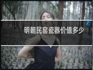 明朝民窑瓷器价值多少