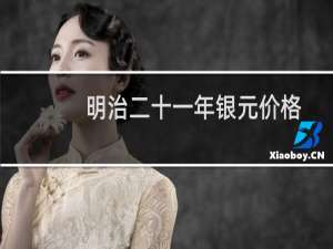 明治二十一年银元价格