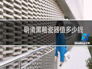 明清黑釉瓷器值多少钱