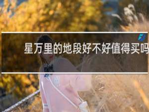 星万里的地段好不好值得买吗