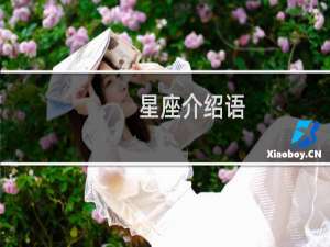 星座介绍语