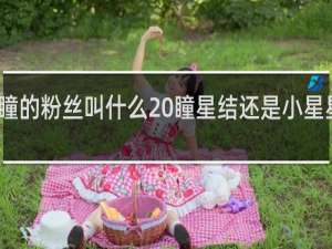星瞳的粉丝叫什么 瞳星结还是小星星什么梗