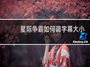 星际争霸如何调字幕大小