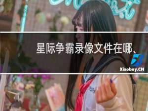 星际争霸录像文件在哪、