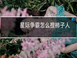 星际争霸怎么捏柿子人