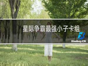 星际争霸最强小子卡组
