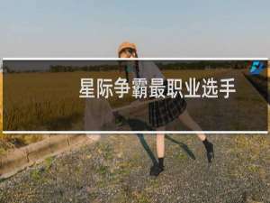 星际争霸最职业选手