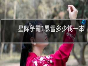 星际争霸1暴雪多少钱一本