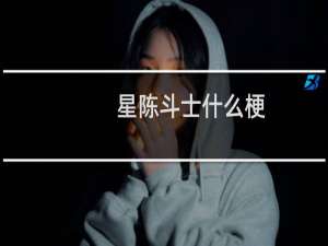 星陈斗士什么梗