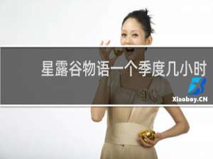 星露谷物语一个季度几小时