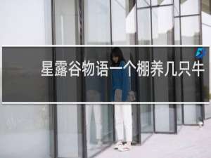 星露谷物语一个棚养几只牛